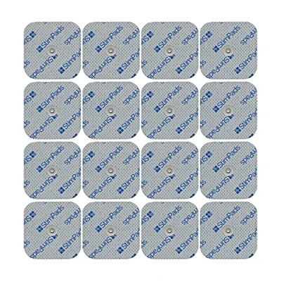 Image of StimPads TENS Replacement Electrode Pads 16 Pieces,45X45mm,3.5mm snap for Sanitas,Beurer,Bluetens,etc.TENS Electrodes Reliable, high Quality Machine Certified Medical Product