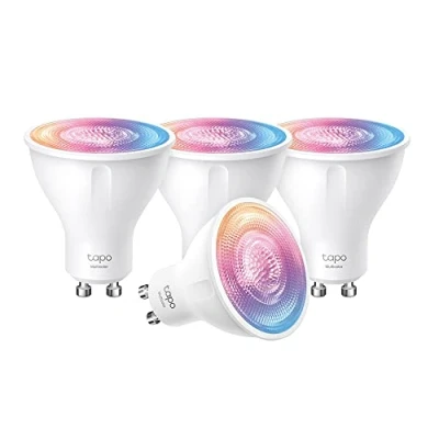 Image of Tapo Wi Fi GU10 LED Bulbs, Multicolour Spotlight Bulbs,16 Million Colours, White Tunable, Remote Control, Energy Saving,Works with Alexa&amp;Google, No hub required L630 (4 pack) [Energy Class E]