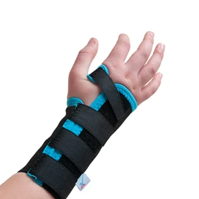 Image of Express Orthopaedic® Medically Approved Kids Elastic Wrist Brace, support, Sprains, Strains &amp; Ligament Damage, Tendonitis, Joint Pain Supplied to UK Hospitals (L Right (Wrist Circ. 16cm))