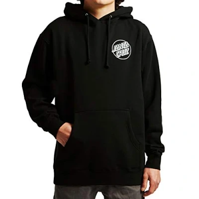 Image of Santa Cruz Mens Opus Dot Hoody Pullover Sweatshirt Black