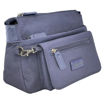 Image of Spirit Waterproof Crossbody Bag Unisex Lightweight Travel Multiple Pockets &amp; Adjustable Shoulder Strap Small Size Blue Jean