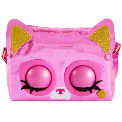 Image of Purse Pets, Metallic Mood Flashy Frenchie, Interactive Pet Toy and Crossbody Shoulder Bag with over 30 Sounds Reactions, Kids Toys