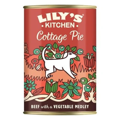 Image of Lily&#039;s Kitchen Natural Adult Dog Food Wet Tins Cottage Pie Complete Meal Recipes (6 x 400g)
