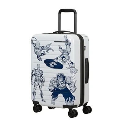 Image of Samsonite Stackd Disney Spinner S, Expandable Hand Luggage, 55 cm, 35/42 L, Multicoloured (Marvel Comics), Marvel Comics, x 40 20 Luggage for Kids