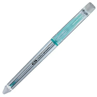 Image of UNI BALL SIGNO TSI UF 220 07 THERMO SENSITIVE ERASABLE GEL INK PENS 0.7mm GREEN (PACK OF 3)