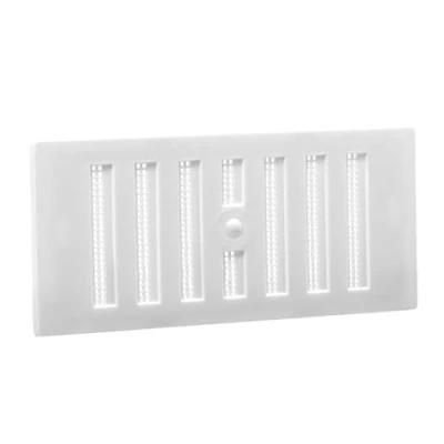 Image of Map Adjustable Air Vent With Flyscreen Cover, 6&quot; x 3&quot; (152mm 76mm), Hit &amp; Miss Ventilation White