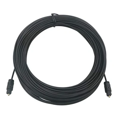 Image of Pxyelec 20M Black Digital Fiber Optical Audio SPDIF TosLink Cable
