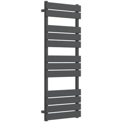 Image of Lux Heat Anthracite Grey Flat Designer Towel Radiator 1200mm (H) x 500mm (W)