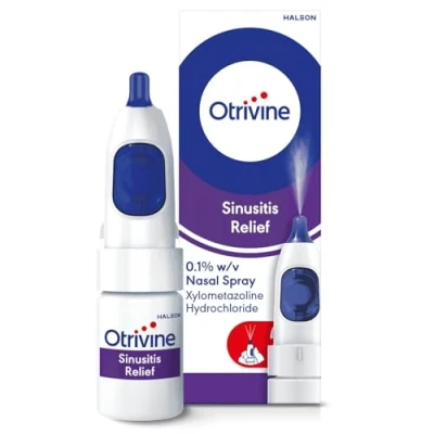 Image of Otrivine Decongestant Nasal Spray, Nose Spray for Sinusitis &amp; Blocked Relief, 10ml