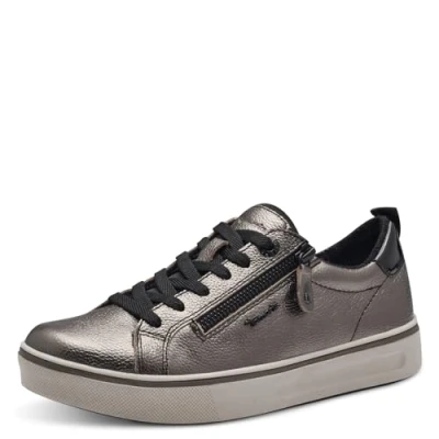 Image of Tamaris Women&#039;s 8 83707 42 Sneaker, Silver, 4 UK