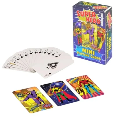 Image of Super Hero Little Playing Cards for Kids Mini Gift Cracker Filler