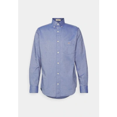 Image of GANT REG Oxford Shirt Shirt, Men&#039;s, Size: Small, Persian blue