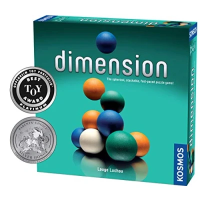Image of Thames &amp; Kosmos Dimension, Spherical Stacking Game, Family Games For Game Night, Board Adults and Kids, 1 to 4 Players, Age 8+