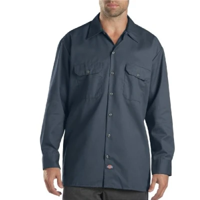 Image of Dickies 574 Long Sleeve Work Shirt, 2X Large Tall, Air Force Blue
