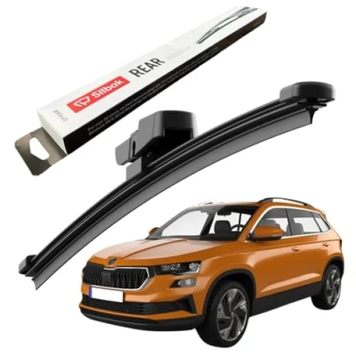 Image of Silbak Rear Windscreen Wipers, for SKODA KAROQ (07/2017 12/2022) Wiper Blades, 330mm, Blades Set KAROQ, Blade