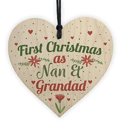 Image of RED OCEAN NANNY Gifts Christmas NAN NANNIE NANNA NANA Grandad Xmas Tree Bauble Decoration Gift
