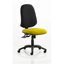 Image of Eclipse Plus XL Lever Task Operator Chair Bespoke Colour Seat Senna Yellow