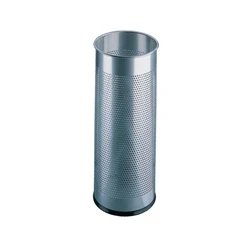 Image of Umbrella/Waste Bin Perforated Silver