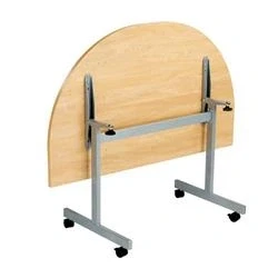 Image of Allegro Tilting Table 1400x700 Silver/Oak Ref OETT1470DENDSVNO