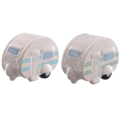 Image of Ted Smith Ceramic Caravan Salt and Pepper Shaker Set