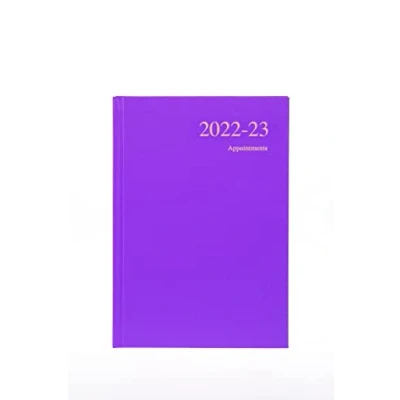 Image of Collins Essential A5 Day A Page 2022 23 Mid Year Diary Purple, (210 x 148) (ESSA51M.55 2223)