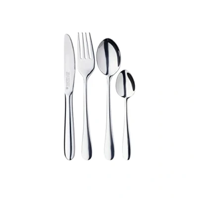 Image of MasterClass Kids&#039; Cutlery Set, Stainless Steel, 4 Piece, Silver