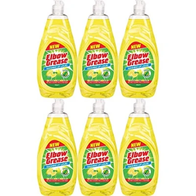 Image of Elbow Grease Lemon Fresh Washing Up Liquid 740ml (6 Bottles)