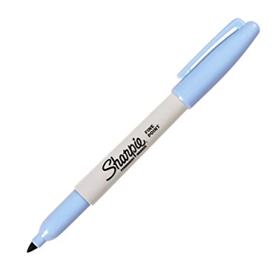 Image of SHARPIE Fine Point Permanent Markers, Sky Blue, 1 Count