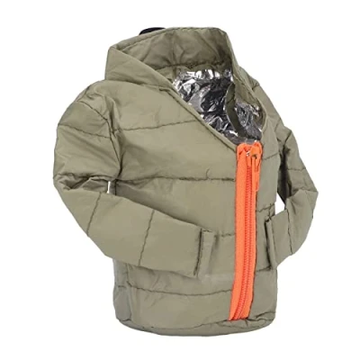 Image of ciciglow Beverage Jacket, Cold Beer Coats for Cans Double Layer Insulation Covers Soda Beverage(Green (long sleeves))