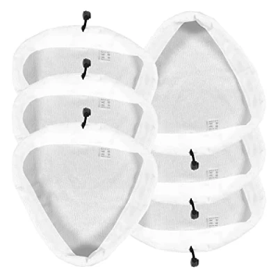 Image of SPARES2GO Microfibre Cloth Cover Pads for VonHaus Steam Cleaner Mop (Pack of 6)