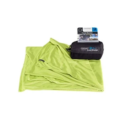 Image of COCOON Coolmax Travel Blanket Compact Throw for Camping and Hiking Fits in Backpack Attaches to Luggage Essential Fast Drying (Regular 70&quot; x 55&quot; Tree Frog Green)