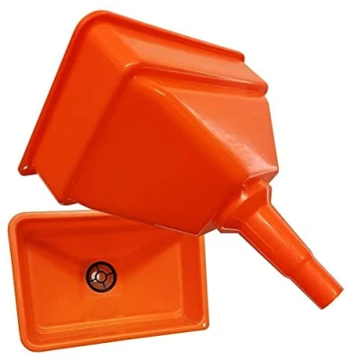 Image of Dunnet Tools Large Wide Neck Funnel For Car Heavy Duty Plastic With Filter Mouth Tractor Funnels Oil Fuel Diesel Petrol Motorcycle