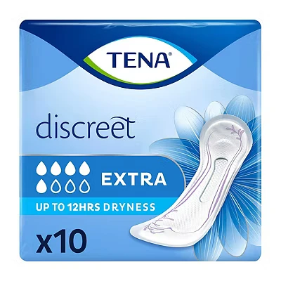 Image of TENA Discreet Extra Incontinence Pads for Bladder Weakness 10pk