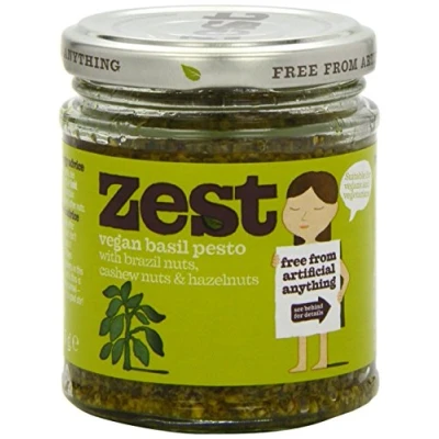 Image of (2 Pack) Zest Basil Pesto Vegan 165g 2 PACK BUNDLE