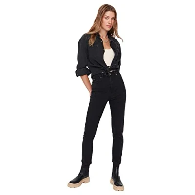 Image of Trendyol Jeans Black Mom