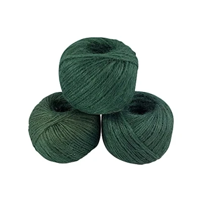 Image of Green Jute Garden Twine Triple Pack 3 x 125m balls of String for Gardening, Floristry and Bundling, Total 360m/1181ft