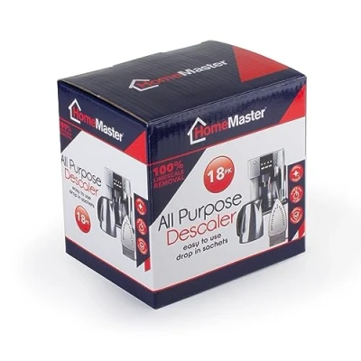 Image of Home Master All Purpose Descaler 100% Limescale Removal for Kettles, Coffee Machines, Irons &amp; Shower Heads (18 sachets x 25ml)