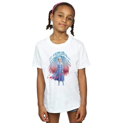 Image of Disney Girls Frozen 2 Elsa Find The Way T Shirt White 12 13 Years