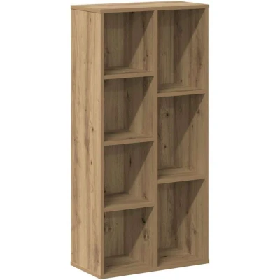 Image of vidaXL Bookcase Artisian Oak 50x25x105 cm Engineered Wood