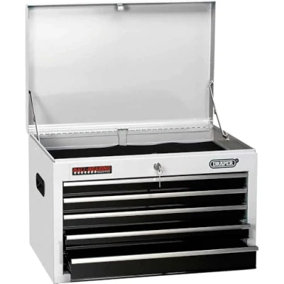 Image of Draper Tool Chest, 5 Drawer, 26&quot;, White