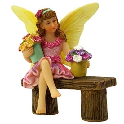 Image of PRETMANNS Small Fairy Garden Ornaments Accessories, for Gardens Miniature Fairies Fairy, Isabella