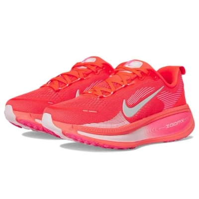 Image of Nike Performance VOMERO 18 Road running shoes, Women&#039;s, Size: 9.5, Bright crimson/white/hyper pink/pink foam shoes