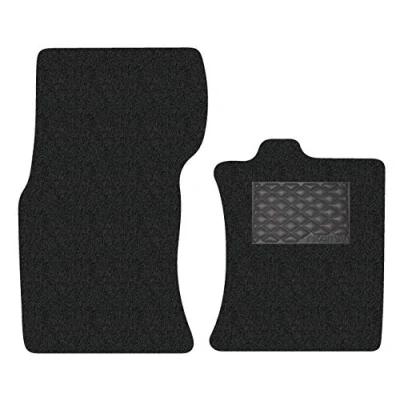 Image of Nicoman Spaghetti All Weather Fully Tailored Car mats Fit【2016 2019 XF Saloon/Estate X260 】(Front Set 2 Piece,Black)