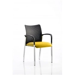 Image of Academy Visitor Chair Sunset Colour Seat With Arms KCUP0005