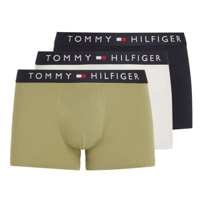 Image of Tommy Hilfiger Trunk 3 PACK Pants, Men&#039;s, Size: Small, Faded olive/desert sky/misty coast