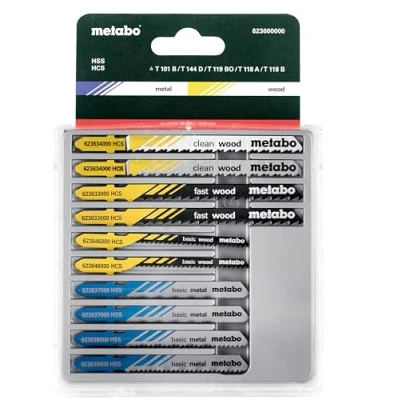 Image of Metabo 623600000 Jig Saw Blade Assortment (10 Piece)