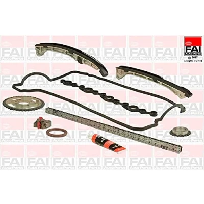 Image of 135060R010, 1350626010, 1350626020 Timing Chain Kit FAI AutoParts TCK201 with gears, gaskets/seals Simplex, Bolt TOYOTA: Auris Hatchback