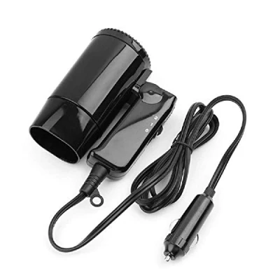 Image of MASO H845783 Car 12V Portable Folding Hair Dryer,Hot and Cold Fast Drying, Cigarette Lighter Plug Travel Heater Defroster