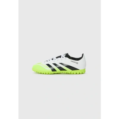 Image of adidas Predator Club Turf Football Boots Kids, Cloud White/Core Black/Lucid Lemon, 10.5 UK Child