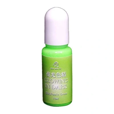 Image of Brussels08 1Pc 10ml UV Resin Epoxy Luminous Pigment Dye Glow in The Dark Color Liquid for DIY Crafts Art Jewelry Making Fruit Green